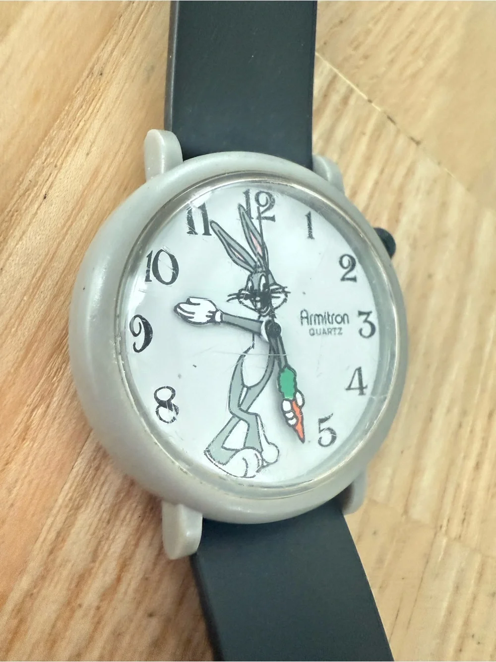 vintage Armitron looney tunes bugs bunny watch NEW BATTERY